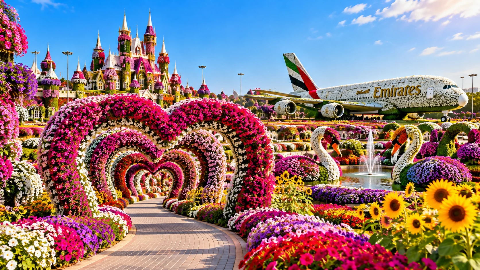 Dubai Miracle Garden tickets and colourful floral attractions
