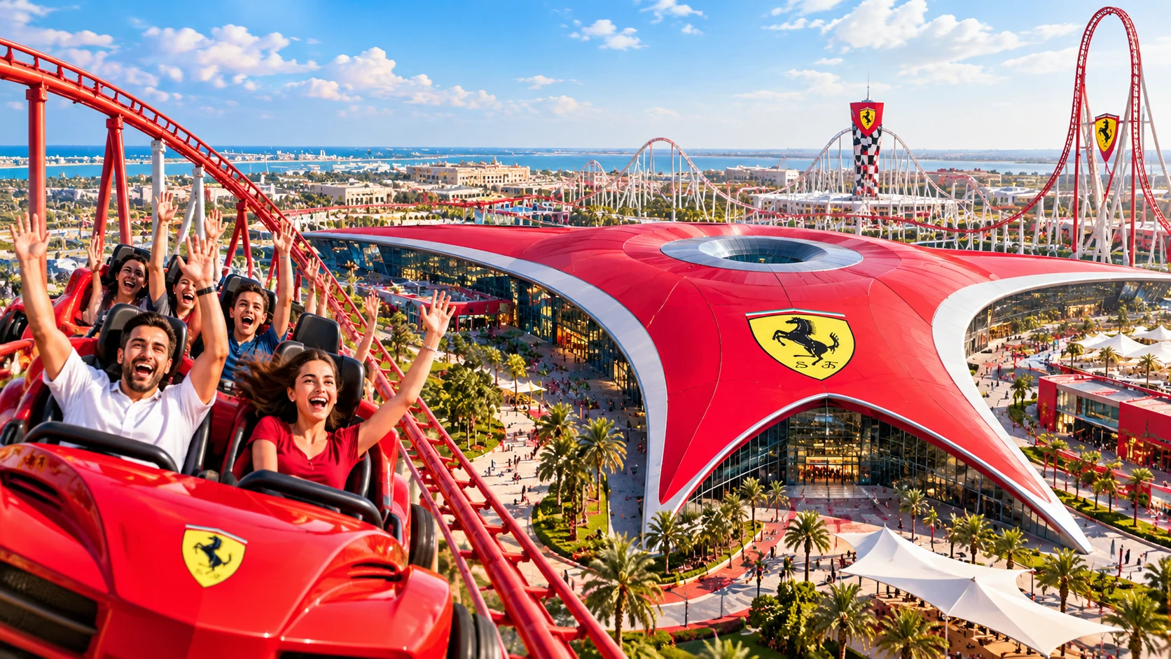 Ferrari World Abu Dhabi tickets and Yas Island theme park experiences